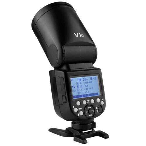 Godox V1-C round head camera flash for Canon with TTL and rechargeable lithium battery